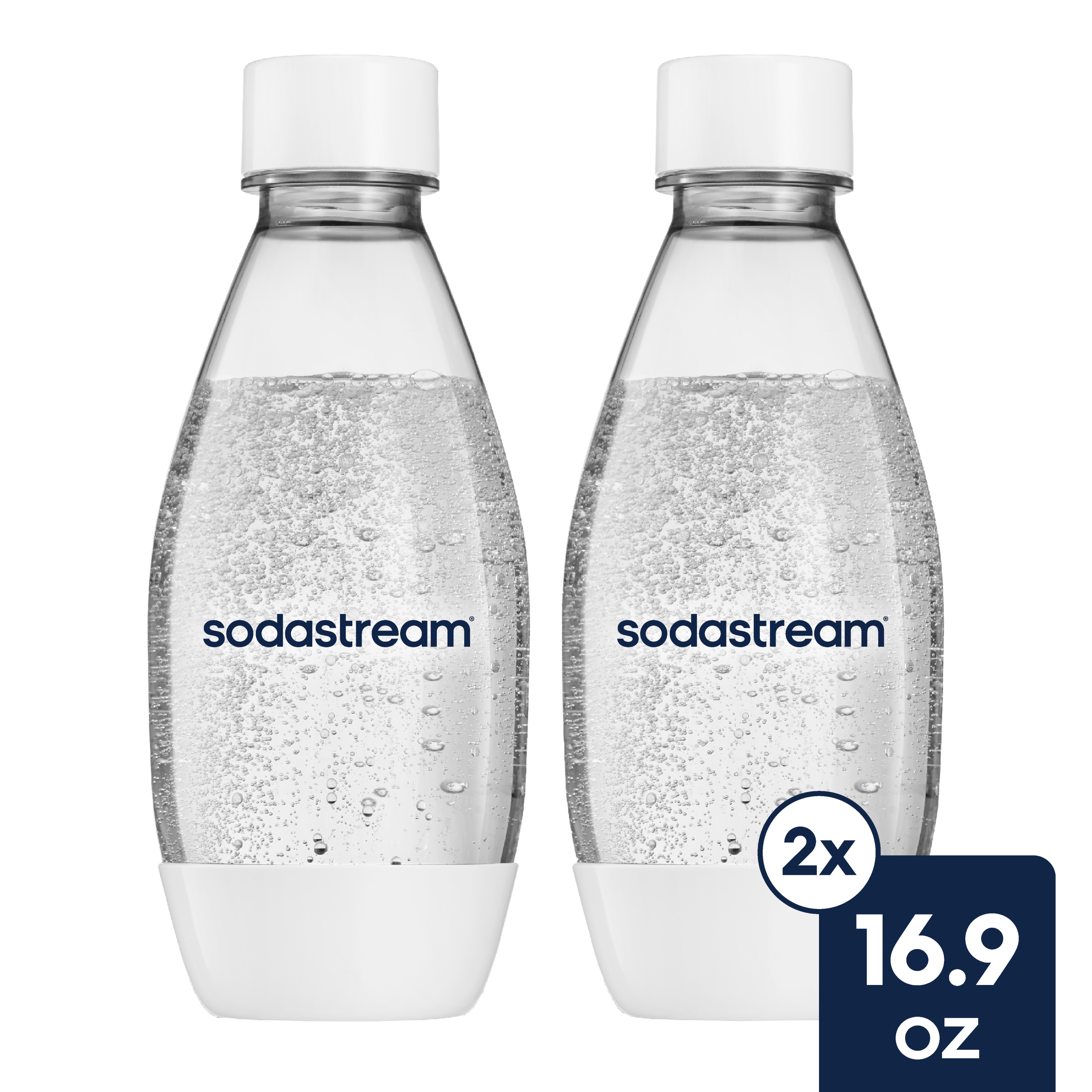 Sodastream Sparkling Water Bottle Twin Pack White 16.9 oz- final sale