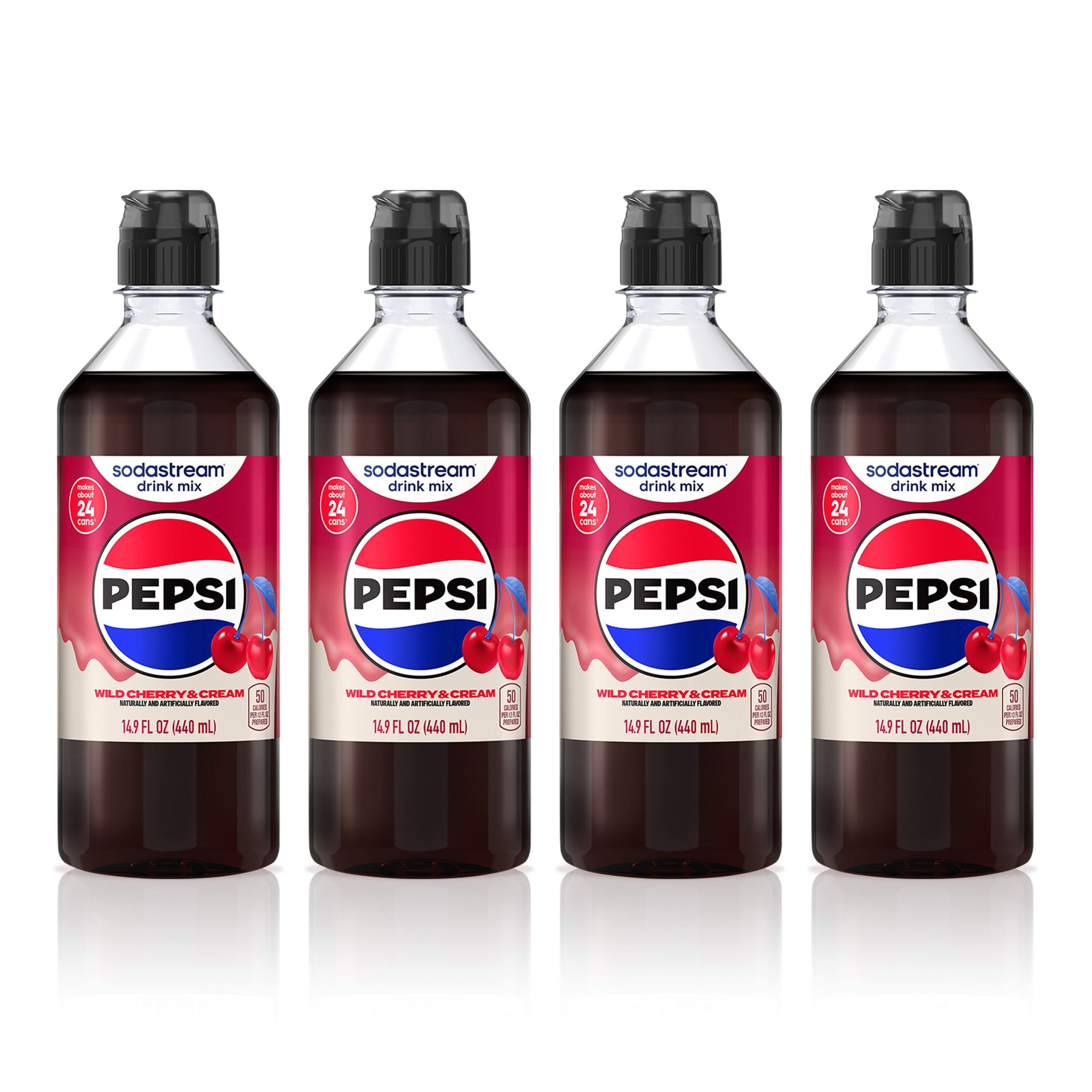 Sodastream Pepsi? Wild Cherry & Cream 4 Pack Drink Mix 4 x 440ml