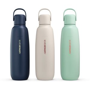 Sodastream Fizz & Go? Insulated Stainless Steel Carbonating 3 Pack Bottle 30.4 oz