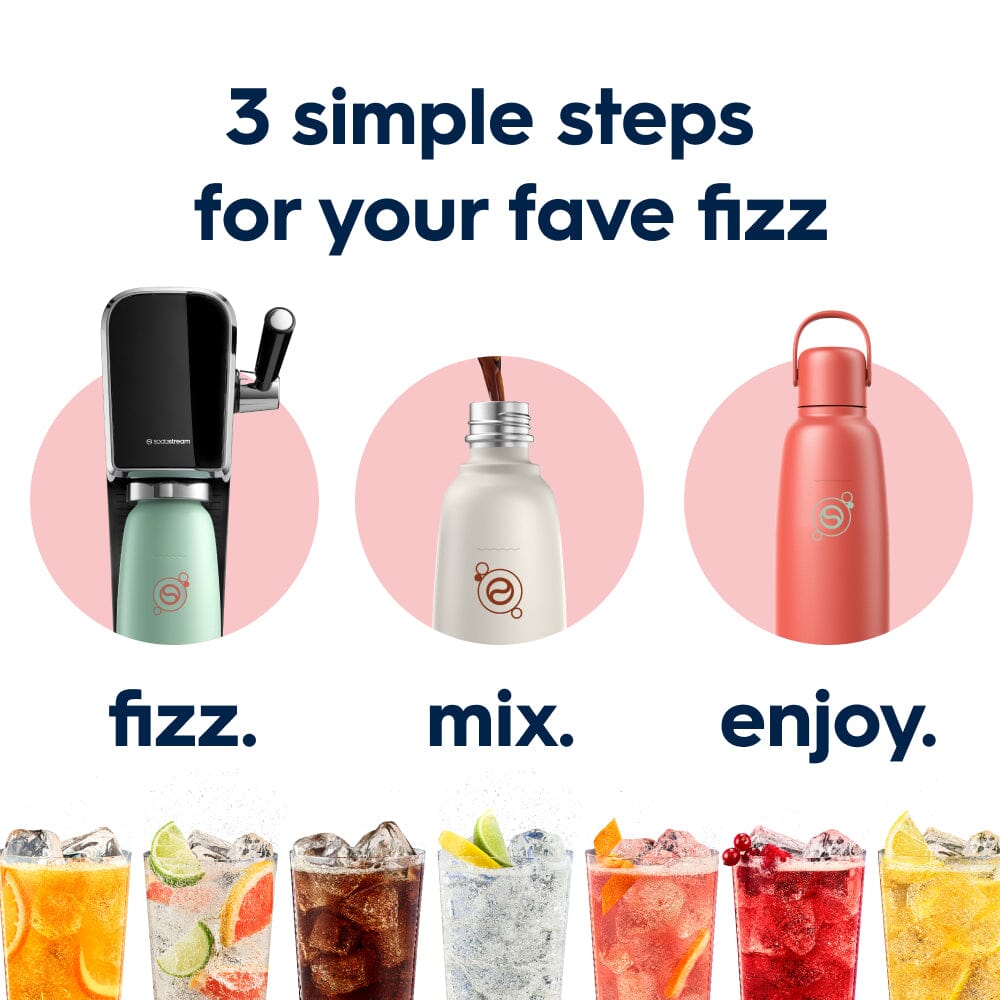 Sodastream Fizz & Go? Insulated Stainless Steel Carbonating Bottle Papaya 30.4 oz - Image 6