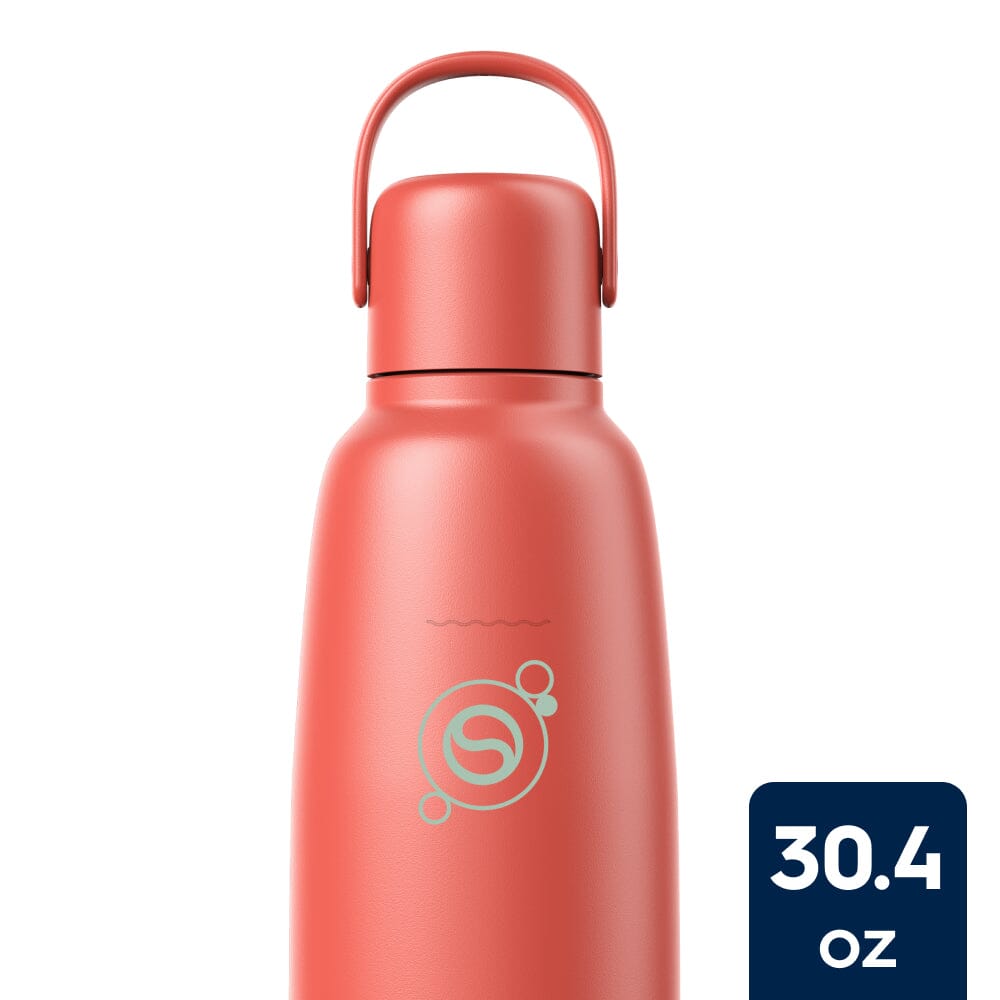 Sodastream Fizz & Go? Insulated Stainless Steel Carbonating Bottle Papaya 30.4 oz